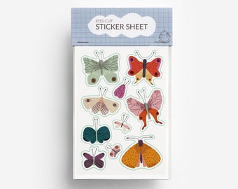 Kiss Cut Butterfly Sticker Sheet