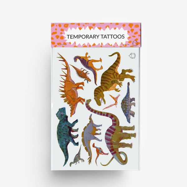 Dinosaur Temporary Tattoos DIN A6