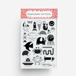 Characters Temporary Tattoos DIN A6