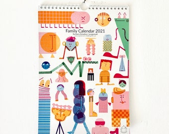Familienkalender Etsy