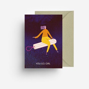 Go Girl Greeting Card