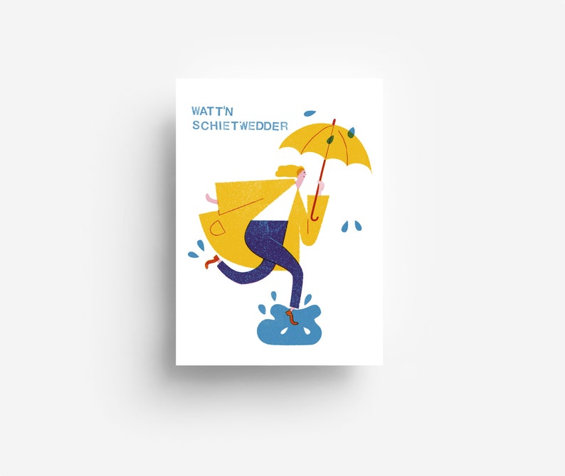 Carte postale Schietwedder DIN A6 image 1