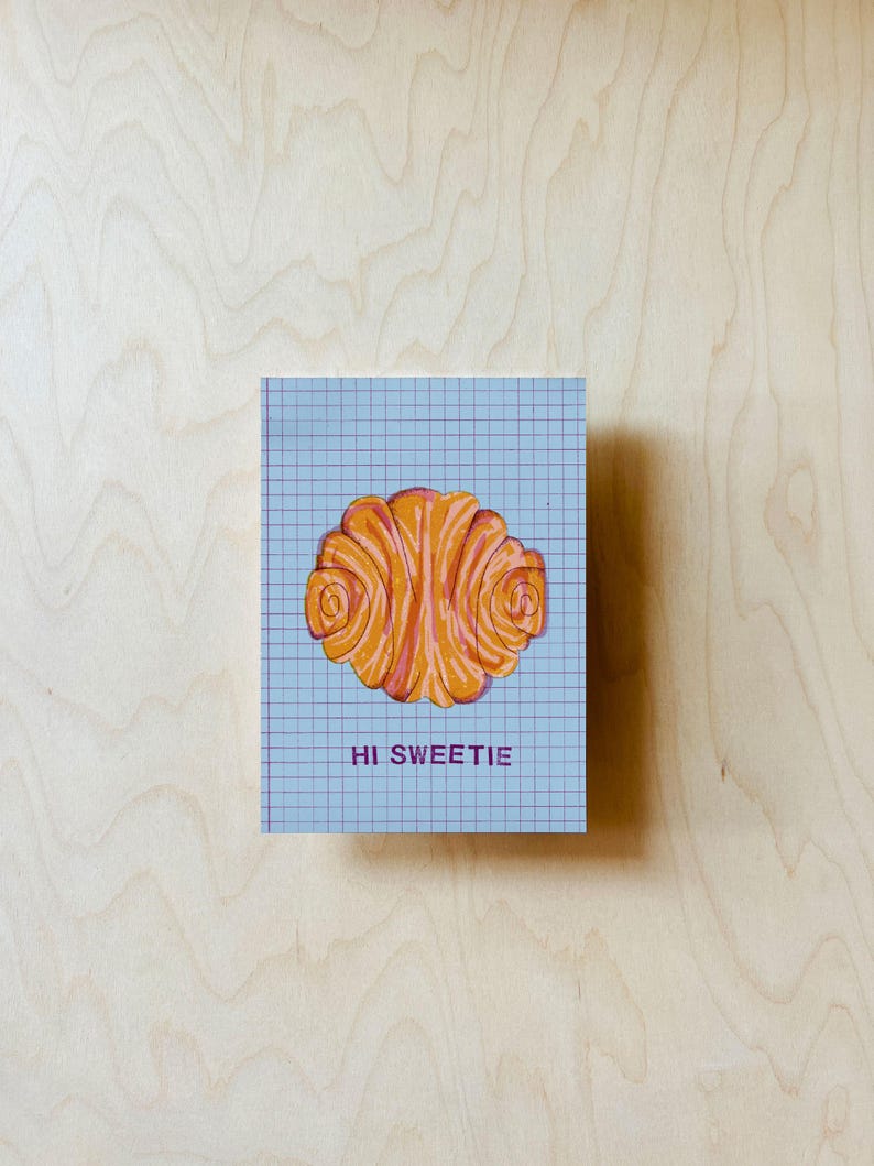 Cartolina postale Franzbrötchen DIN A6 immagine 3