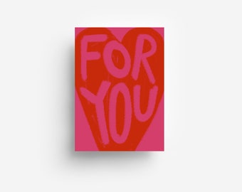 For You Postcard DIN A6