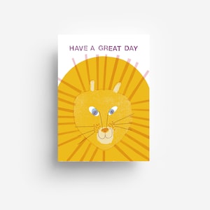 Lion Postcard DIN A6