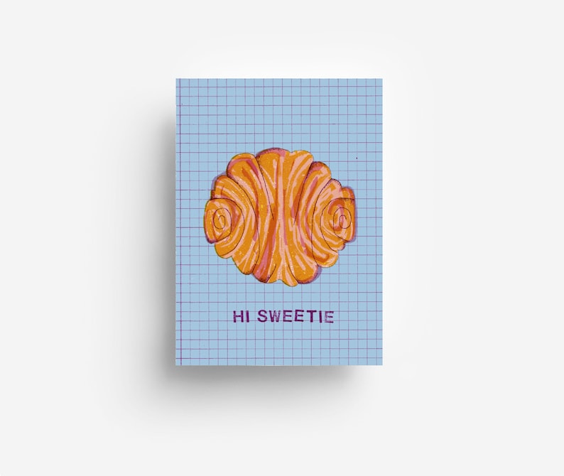 Cartolina postale Franzbrötchen DIN A6 immagine 1