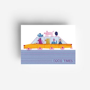 Carte postale Good Times DIN A6