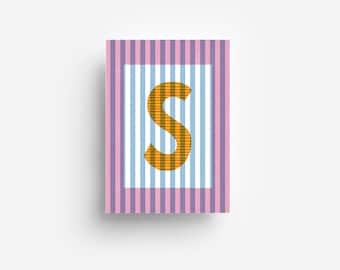 Carte postale alphabet "S" DIN A6