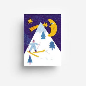 Christmas Hill Postcard DIN A6