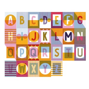 Paquet de cartes alphabet A -Z DIN A6