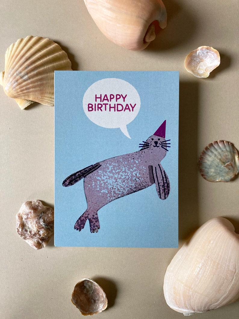 Birthday Seal Postcard DIN A6 image 4