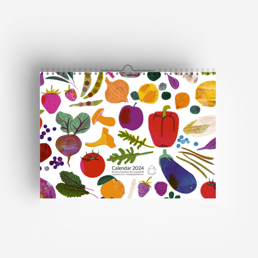2024 Seasonal Food Calendar Etsy