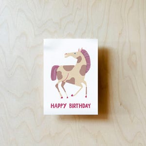 Carte postale anniversaire poney DIN A6 image 3