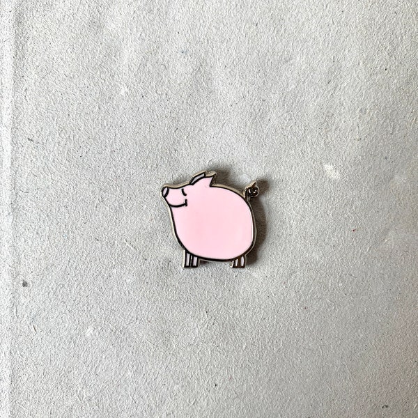 Enamel Pin Pig