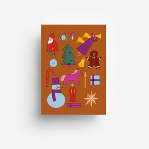 Carte postale Choses de Noël DIN A6