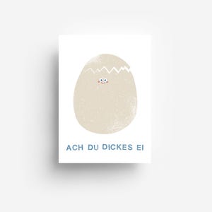 Carte postale You Big Egg DIN A6 image 1