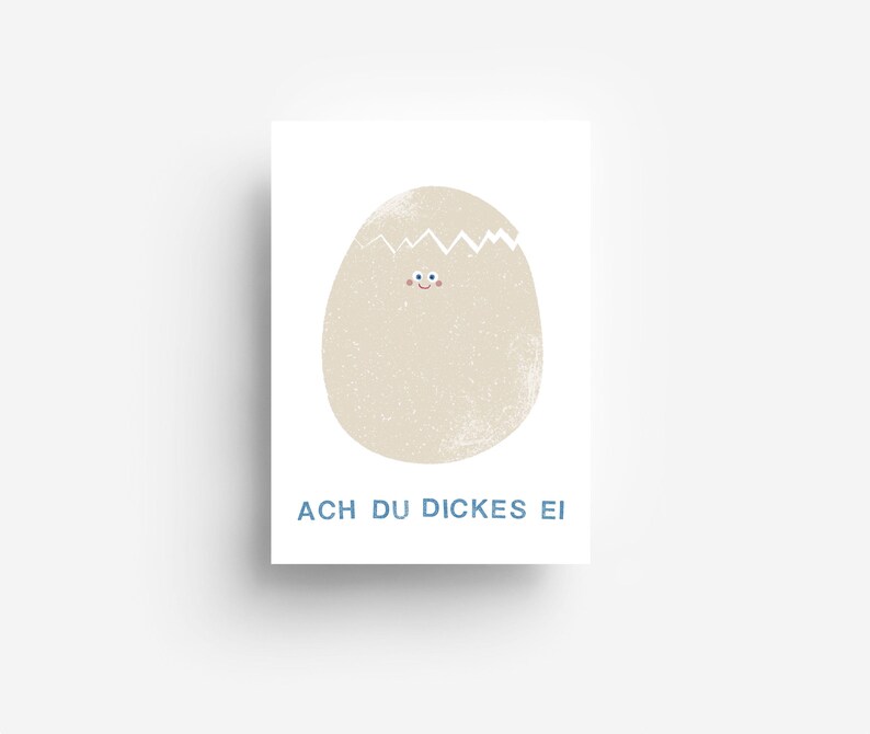 Carte postale You Big Egg DIN A6 image 1
