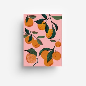 Pink Oranges Postcard DIN A6 Bild 1