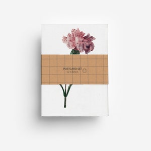 Juego de postales de flores (12 tarjetas) DIN A6
