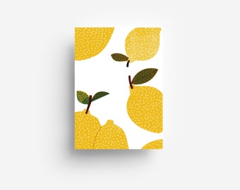 Lemons Postcard DIN A6