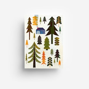 Postal de bosque DIN A6