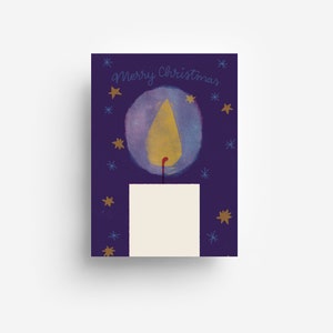 Christmas Candle Postcard DIN A6