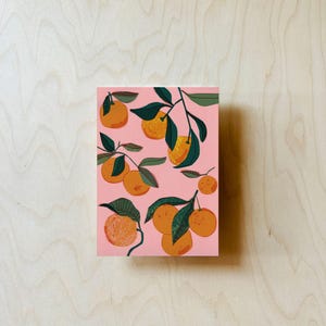 Cartolina rosa arancione DIN A6 immagine 3