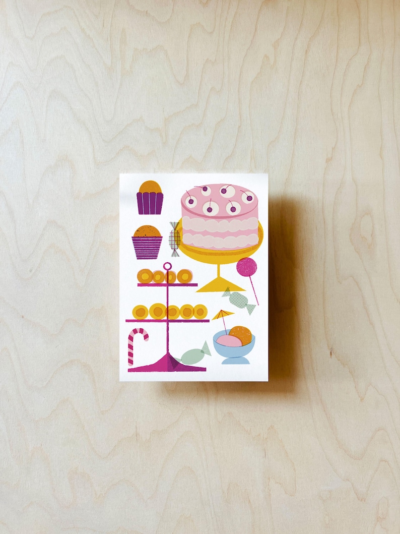 Cartolina per dolci e torte DIN A6 immagine 3