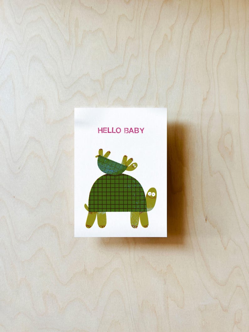 Carte postale Bébé Tortue DIN A6 image 3