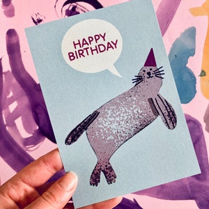 Birthday Seal Postcard DIN A6 image 3