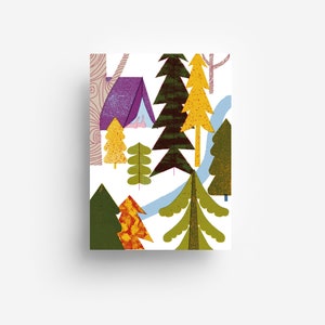 Carte postale de camping DIN A6