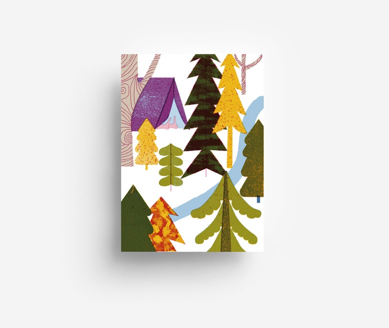 Carte postale de camping DIN A6 image 1