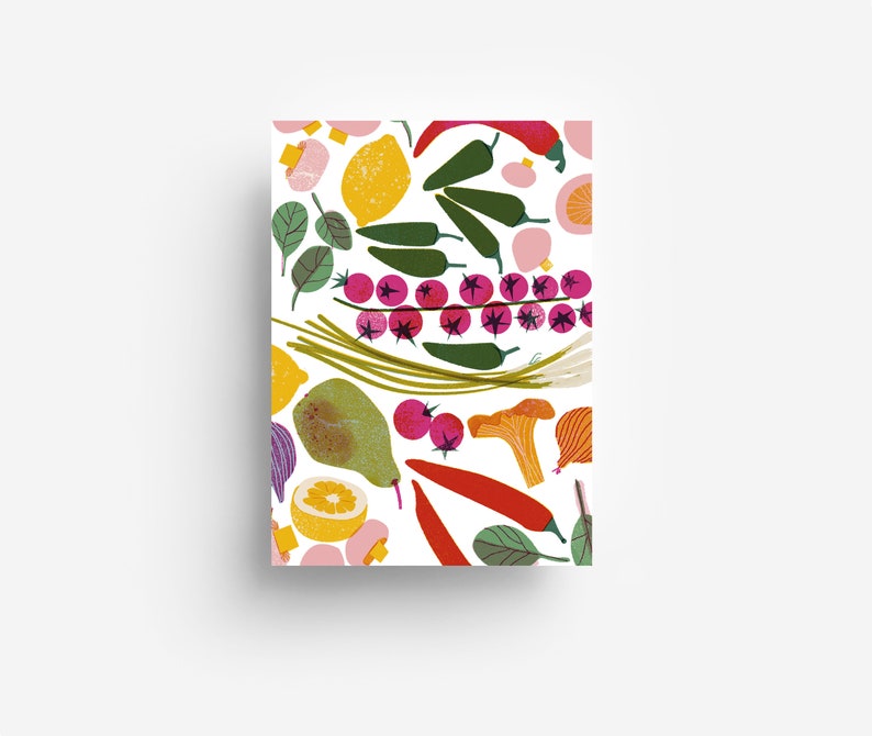 Cartolina di verdure DIN A6 immagine 1