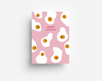 Eggs Postcard DIN A6