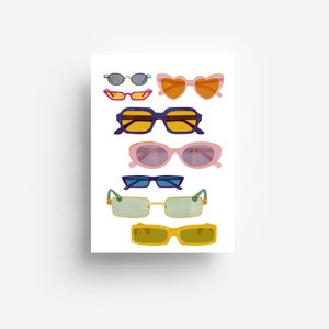 Sunglasses Postcard DIN A6