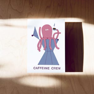 Cartolina Caffeine Crew DIN A6 immagine 2
