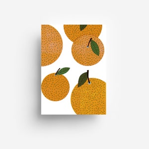 Orange Postcard DIN A6