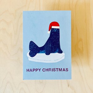 Carte postale avec sceau de Noël DIN A6 image 4