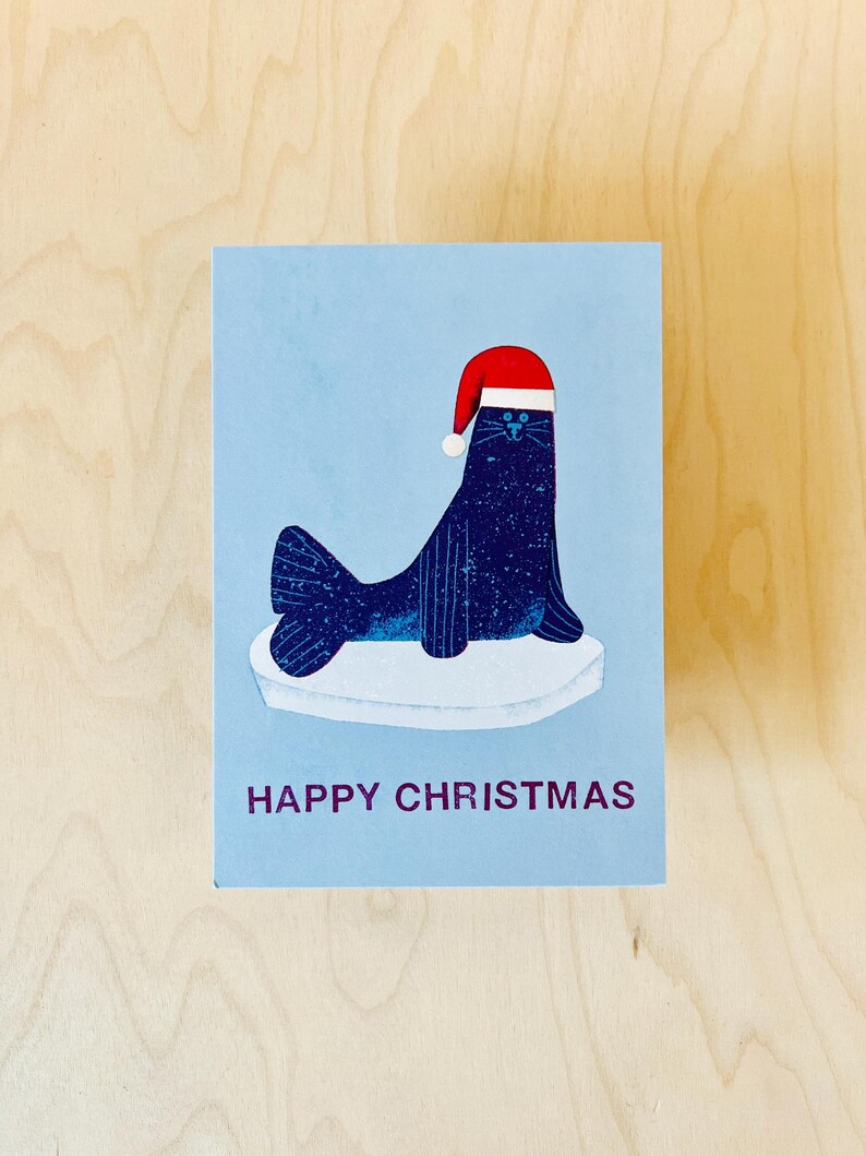 Carte postale avec sceau de Noël DIN A6 image 4