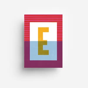 Cartolina postale con alfabeto "E" DIN A6