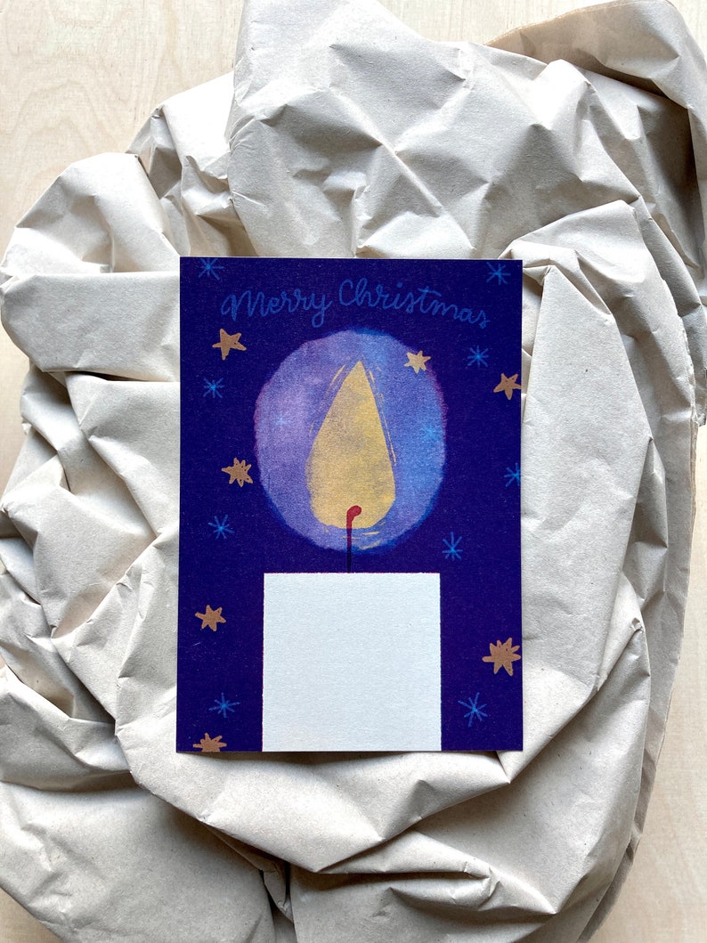 Cartolina natalizia con candele DIN A6 immagine 5