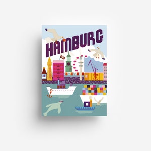 Postal de Hamburgo DIN A6