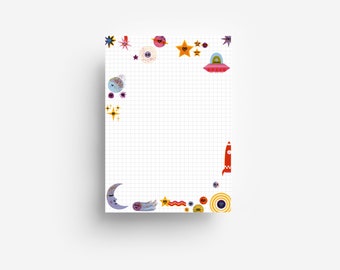 Space note pad DIN A5