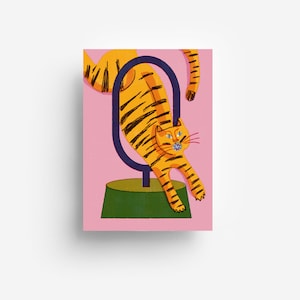 Cartolina Tigre DIN A6 immagine 1