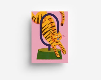 Tiger Postcard DIN A6