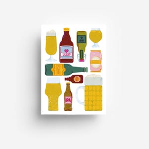 Carte postale de bière DIN A6 image 1