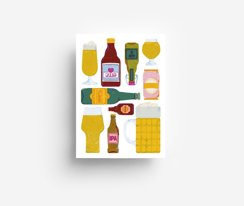 Carte postale de bière DIN A6 image 1