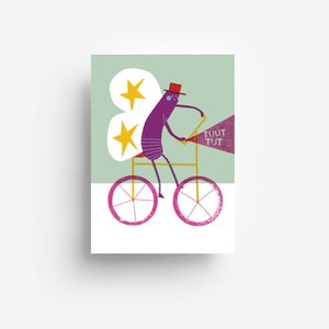 Carte postale vélo DIN A6