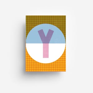 Cartolina postale con alfabeto "Y" DIN A6
