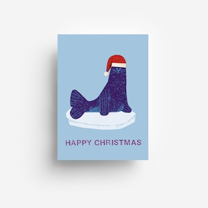 Carte postale avec sceau de Noël DIN A6 image 1